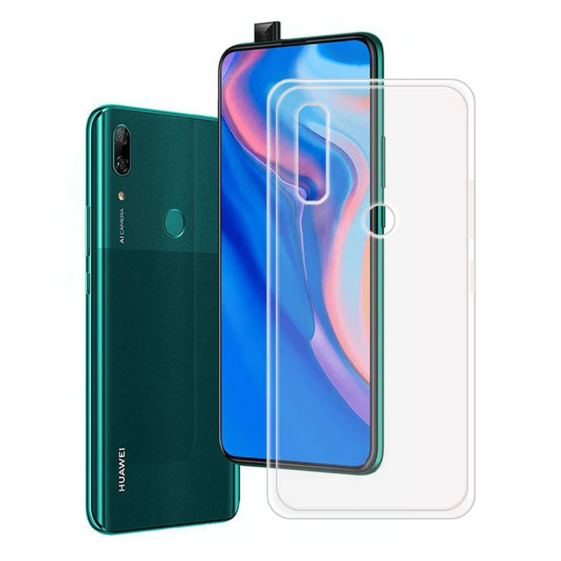 Прозрачный силиконовый чехол для телефона чехол для huawei P Smart Z Мягкий ТПУ Прозрачный чехол 360 защитная задняя панель Y9 Prime PSmart SmartZ Y9Prime гель