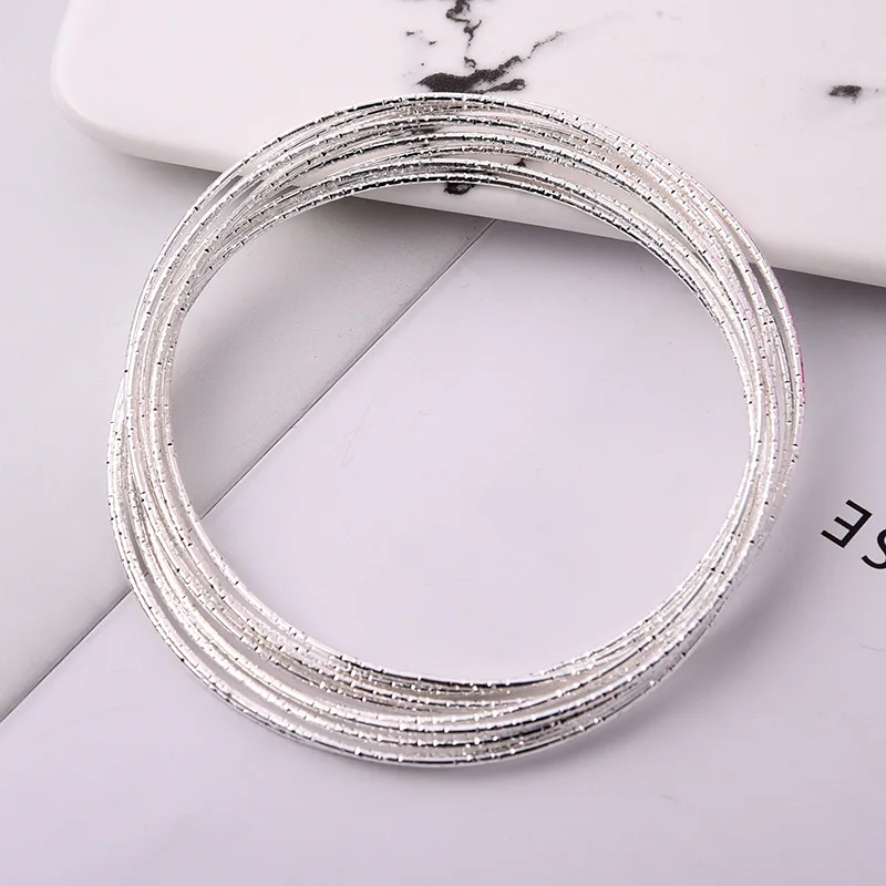 

Han Edition Contracted Joker Ten Link Popular Melting Girl Argent Bracelet Student Individual Character Is Small Adorn Article
