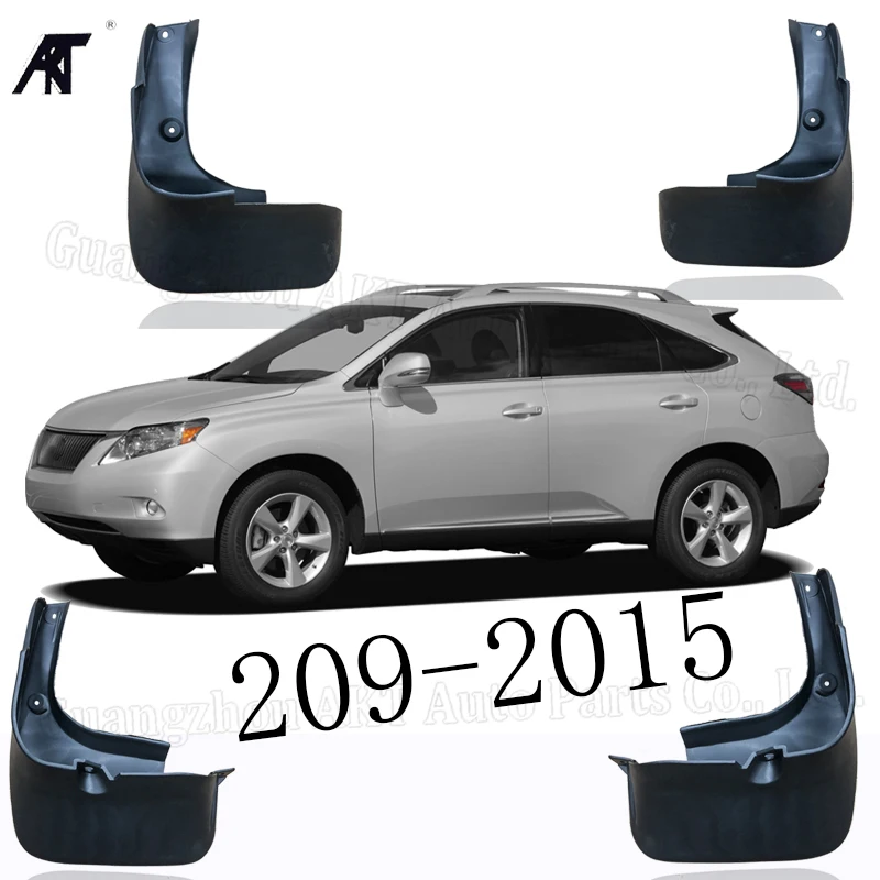 

Black Front &Rear Mud Fender Flaps Splash Guard Mudflaps Mudguard Cover Trim For Lexus RX350 270 209-2015 Mud Flap