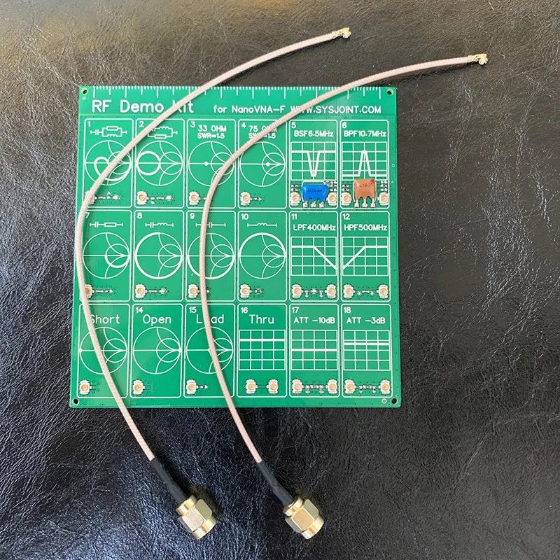 NanoVNA RF тестовая плата RF демонстрационный комплект NanoVNA RF тестовая плата векторный тестовый фильтр аттенюатор для NanoVNA-F H009