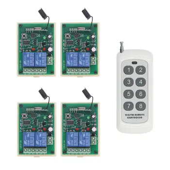 

DC 12V 24V wireless remote control switch split 8-way controller control motor / motor forward and reverse electric push rod doo