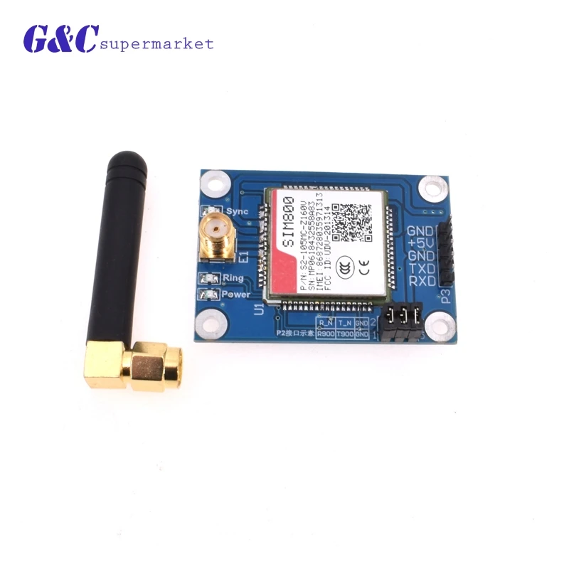 1pcs SIM800 MINI V4.0 Wireless Module GSM GPRS STM32 Board Kit Antenna 