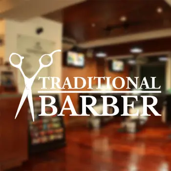 

Barbershop Sticker Bread Decal Customized Vinyl Wall Art Decor Windows Decoration Haircut Shavers Glass Barber Shop Decals