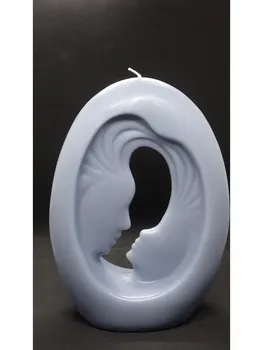 

Reverse Sides Candle-Large Blue