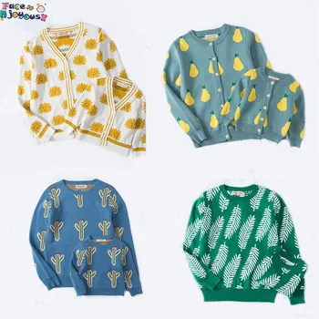 

Fashion Winter Children Baby Parent-child Sweater Boy Girl Mother Dad Clothes warm cotton Sweaters Cardigan Baby Jacket Coat