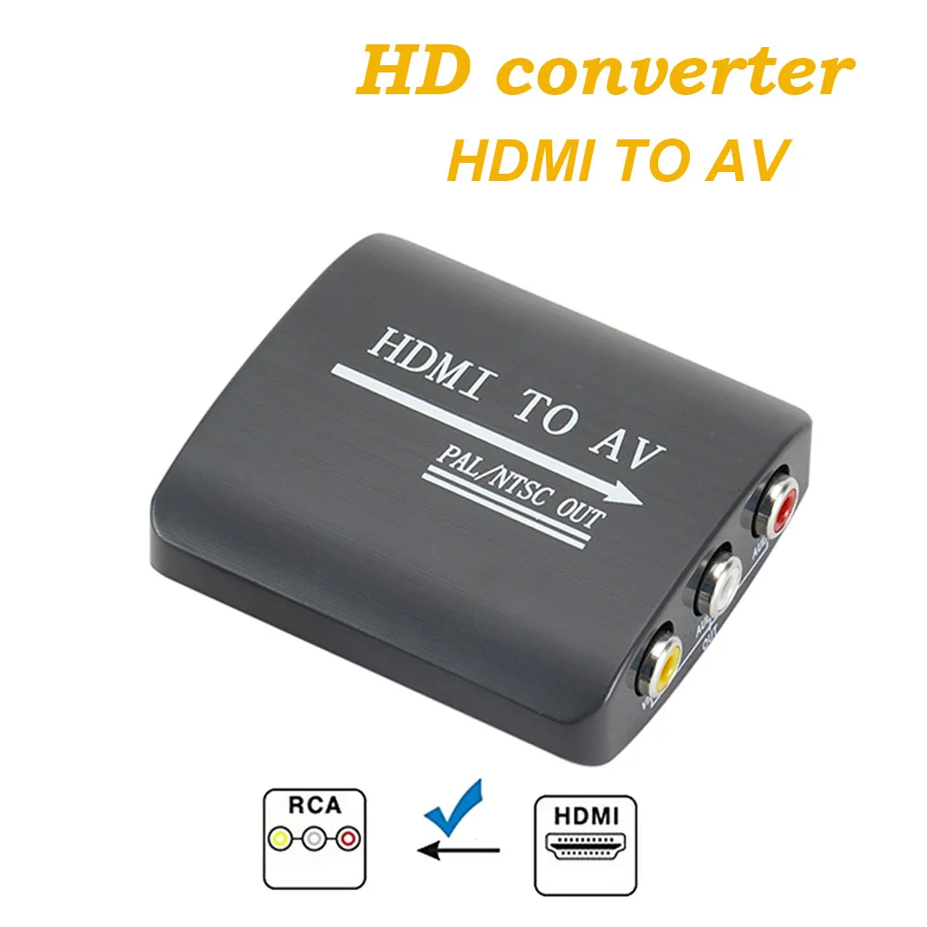 Лучшие продажи 2019 продуктов HDMI в 3RCA AV CVBS Композитный &amp S-Video R/L аудио конвертер