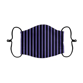 

Purple stripes print Washable Reusable Mask, Cotton Anti Dust Half Face Mouth Mask For Kids Teens Men Women With Mouth Mask