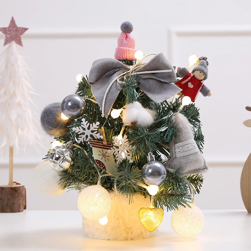 30 см Diy войлочная Рождественская елка новогодние подарки Детские игрушки искусственное дерево настенные подвесные украшения Рождественское украшение для дома