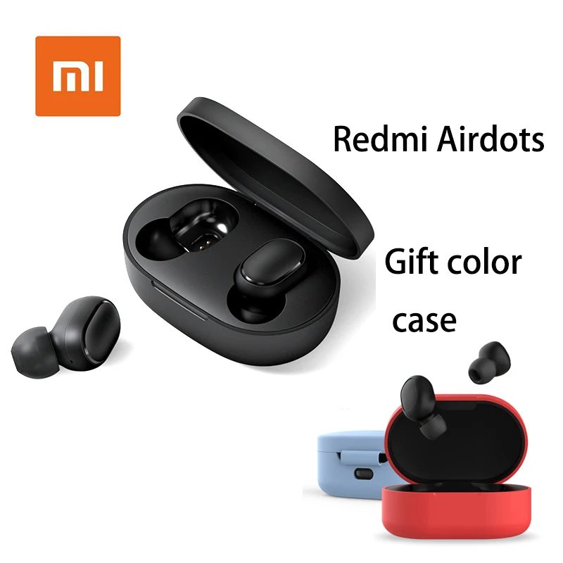 Xiaomi bluetooth наушники Xiaomi Redmi Airdots беспроводные наушники Голосовое управление Bluetooth 5,0 управление AI