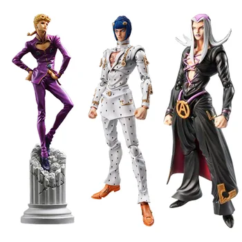 

15cm JoJo's Bizarre Adventure Bruno Bucciarati Giorno Giovanna Leone Abbacchio Kujo Jotaro Movable Action Figure PVC Model Toys