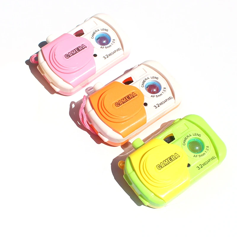 1pcs Simulation Mini Camera Plastic Toys Children Educational Toys Projection Camera Girls Boys Birthday Gift