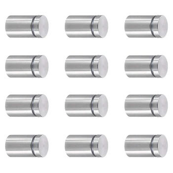 

12Pcs 3/4 x 1 Inch Sign Holders Standoff Screws Wall Standoff Holders Screws Mount Hardware Advertising Glass Acrylic Standoff