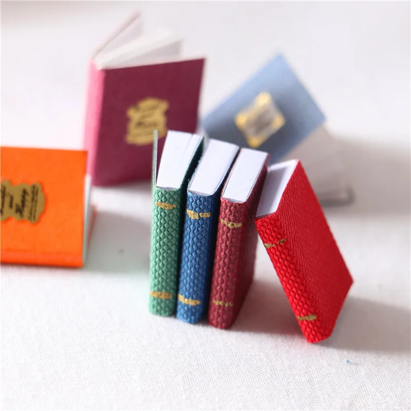 2PCS/4PCS 1/12 Miniature Book for Doll Miniature Scene Model Dollhouse Accessories for Doll Birthday Gifts Accessories miniature figurines fake books