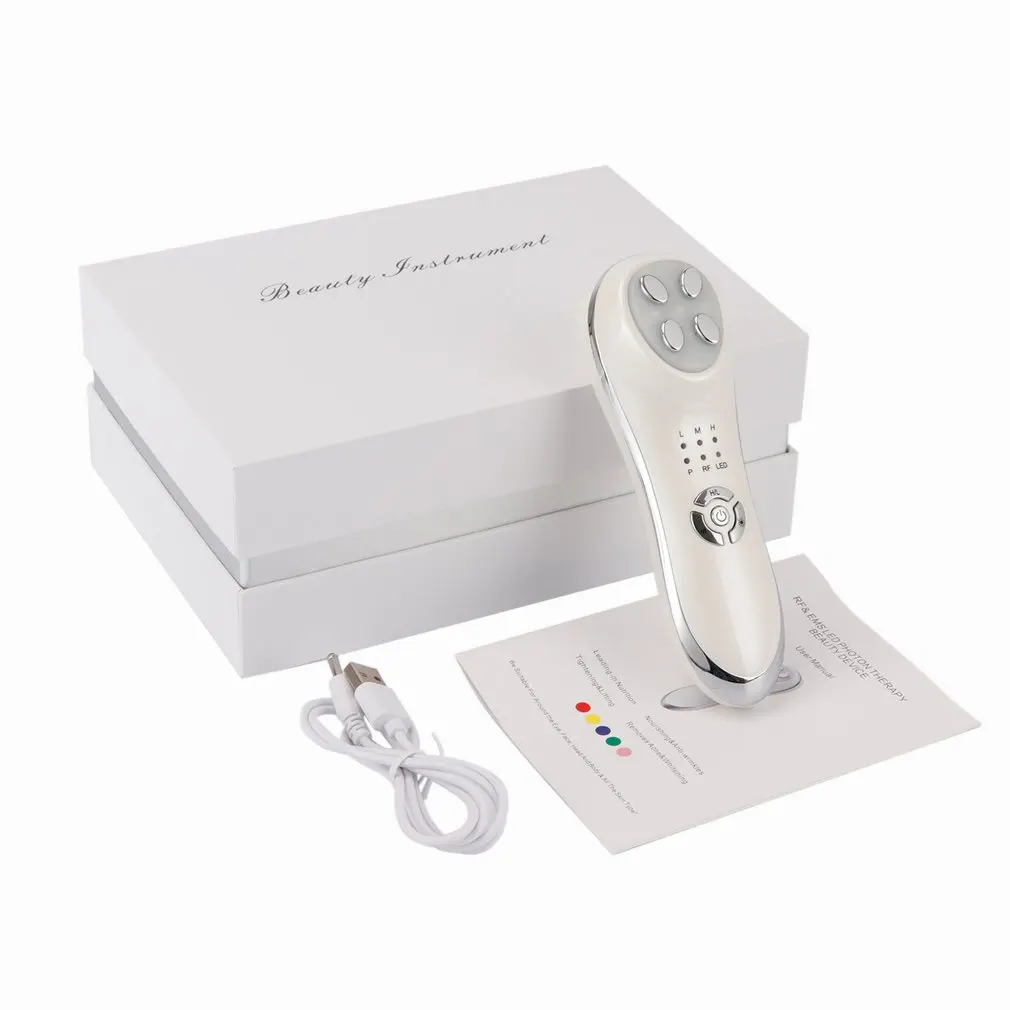 5 In 1 Led Photon Beauty Instrument Multi Function Beauty Instrument Rejuvenation Speed Therapy Electroporation Charging 2