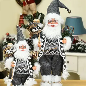 

2021 Christmas Santa Claus Figurine Doll Ornament Toy for Home Mall Decor