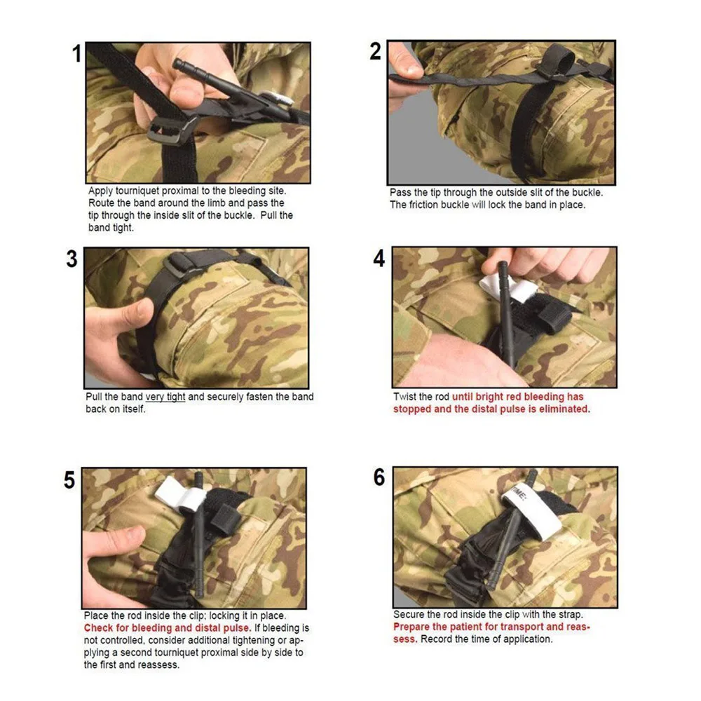 First Aid survival tourniquet fast hemostasis Medical emergency survival kit Tactical Emergency Tourniquet Strap One Hand