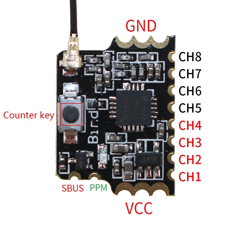 2,4G 8CH D8 Mini FrSky совместимый приемник с PWM PPM SBUS выход совместим с Frsky X9D(Plus) DJT DFT DHT