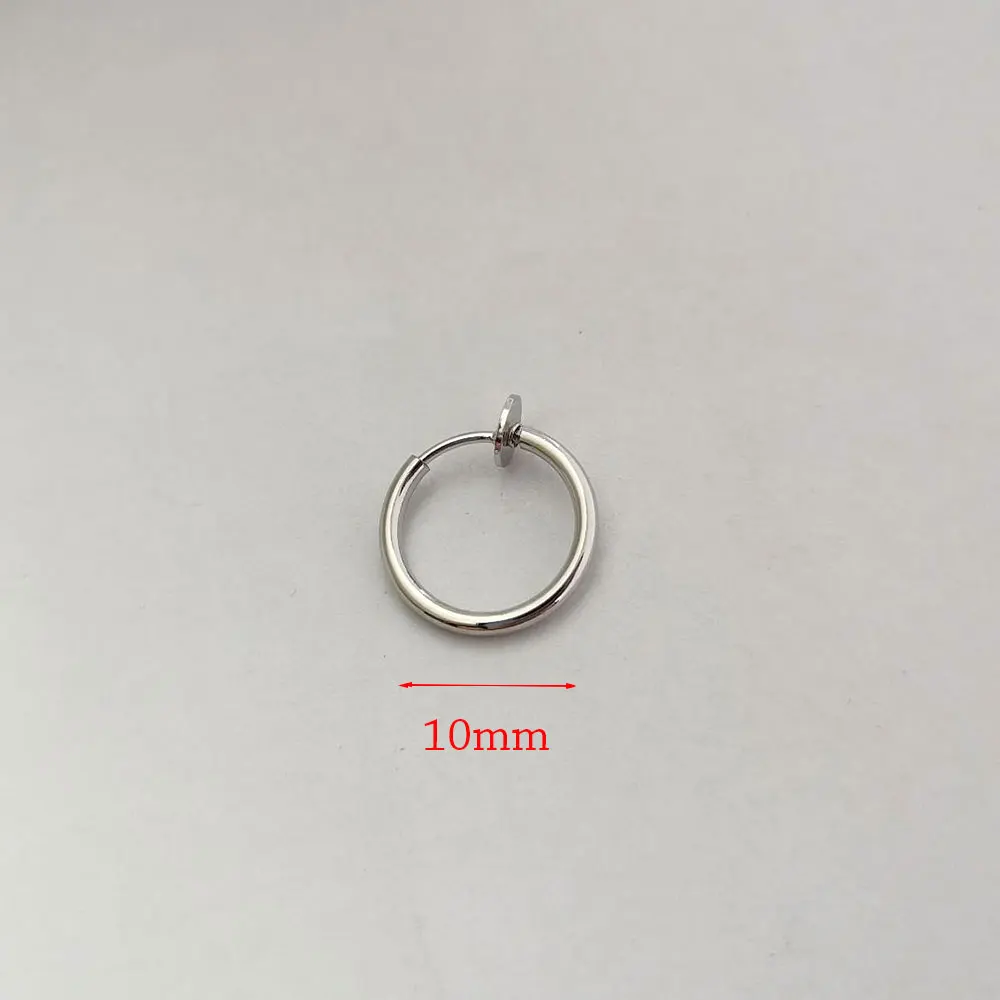 Stainless Steel Retractable Clip On Earrings Non Piercing Fake Hoop Earrings for Women Girls Without Ear Holes Clip Cuffs ear clip earrings,clip earrings,ear clip,hoop earrings,ear accessories