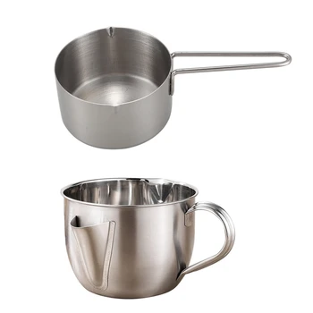 

Stainless Steel Measuring Spoon Cup 8 in 1 & 1000Ml 304 Stainless Steel Gravy Oil Soup Fat Separator Grease Oiler Filter