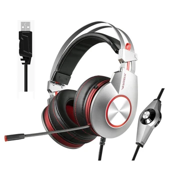 

K5 Best Gaming Headphones with Microphone USB 7.1 Sound/3.5mm Heavy Bass Game Headset for PC Gamer PS4 Xbox one Phone