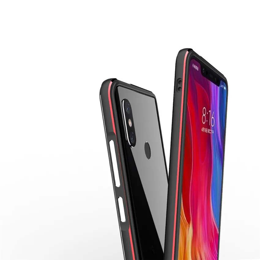 Для Xiaomi mi 8 чехол с металлической рамкой двойной цветной алюминиевый бампер Защитная крышка для Xiaomi mi 8 Explorer Xio mi 8 чехол