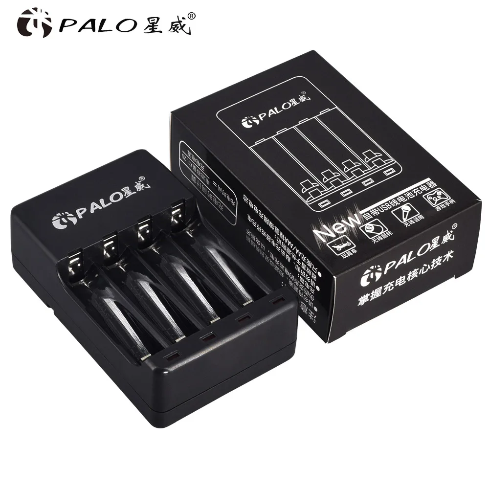 NC522 PALO 4 слота USB смарт-зарядное устройство светодиодный для 1,2 в AA AAA nimh nicd перезаряжаемая батарея струйная зарядка защита от перезарядки - Цвет: NC522