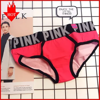 

VDOGRIR Sexy Women Panites PINK Letter Underwear Seamless Briefs Female Fashion Pants Lady Sport Cotton Lingerie Comfort Tangas