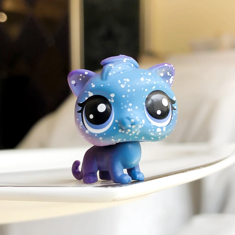 FGHGF Pet shop The Cosmic Pounce Коллекция серии 3 фигурка синяя кошка животные свободные милые