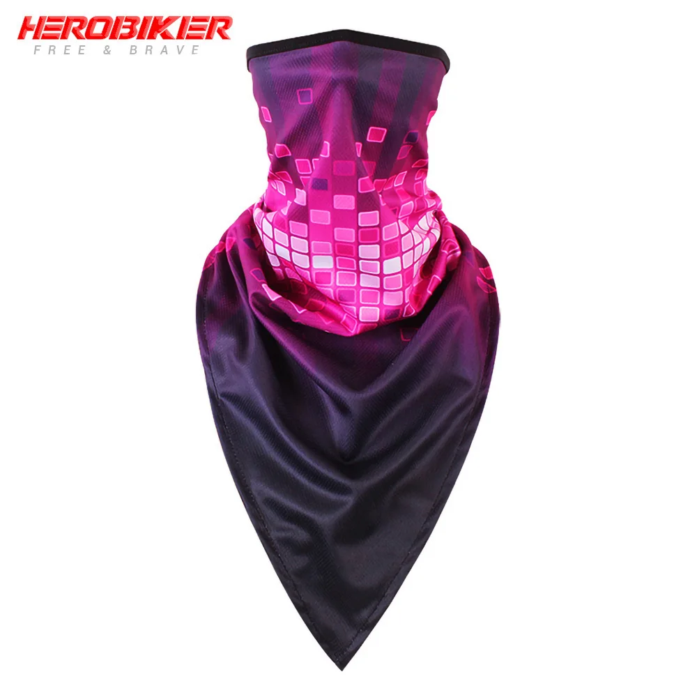 color22 HEROBIKER, Балаклава, мотоциклетная маска для лица, дышащая мотоциклетная маска, мотоциклетная многофункциональная мотоциклетная полумаска, быстросохнущая мотоциклетная маска - Цвет: color22