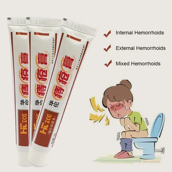 Powerful Treatment Internal Piles External Anal Fissure Hua Tuo Acne Anal Pain Chinese Medical Cream 2