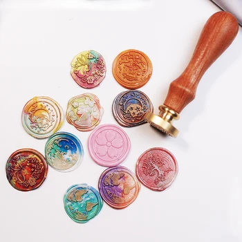 

World Map Fire Paint Seal Chocolate Baking Mold Bee and Wind Bunny Envelope Sealing Wax Seal Stamp