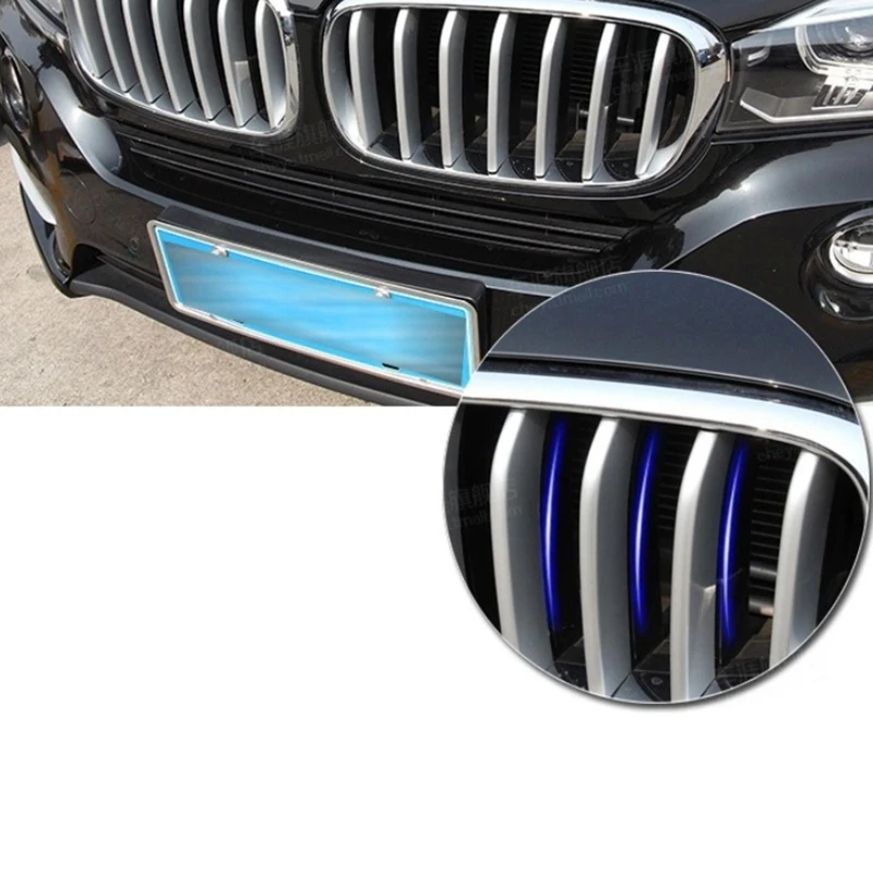 В наличии для BMW X5 X6 F15 F16 2014 2018 спереди вставки радиаторной решетки из АБС пластика