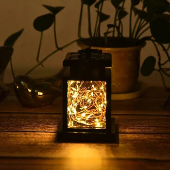

LED Solar Powered Hanging Lantern Lights Outdoor Garden Table Lamp Waterproof