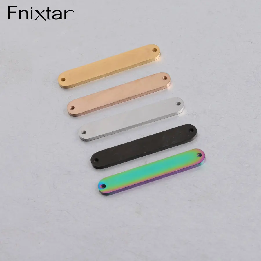 Fnixtar 20 шт./лот зеркальный полированный соединитель из нержавеющей стали амулеты