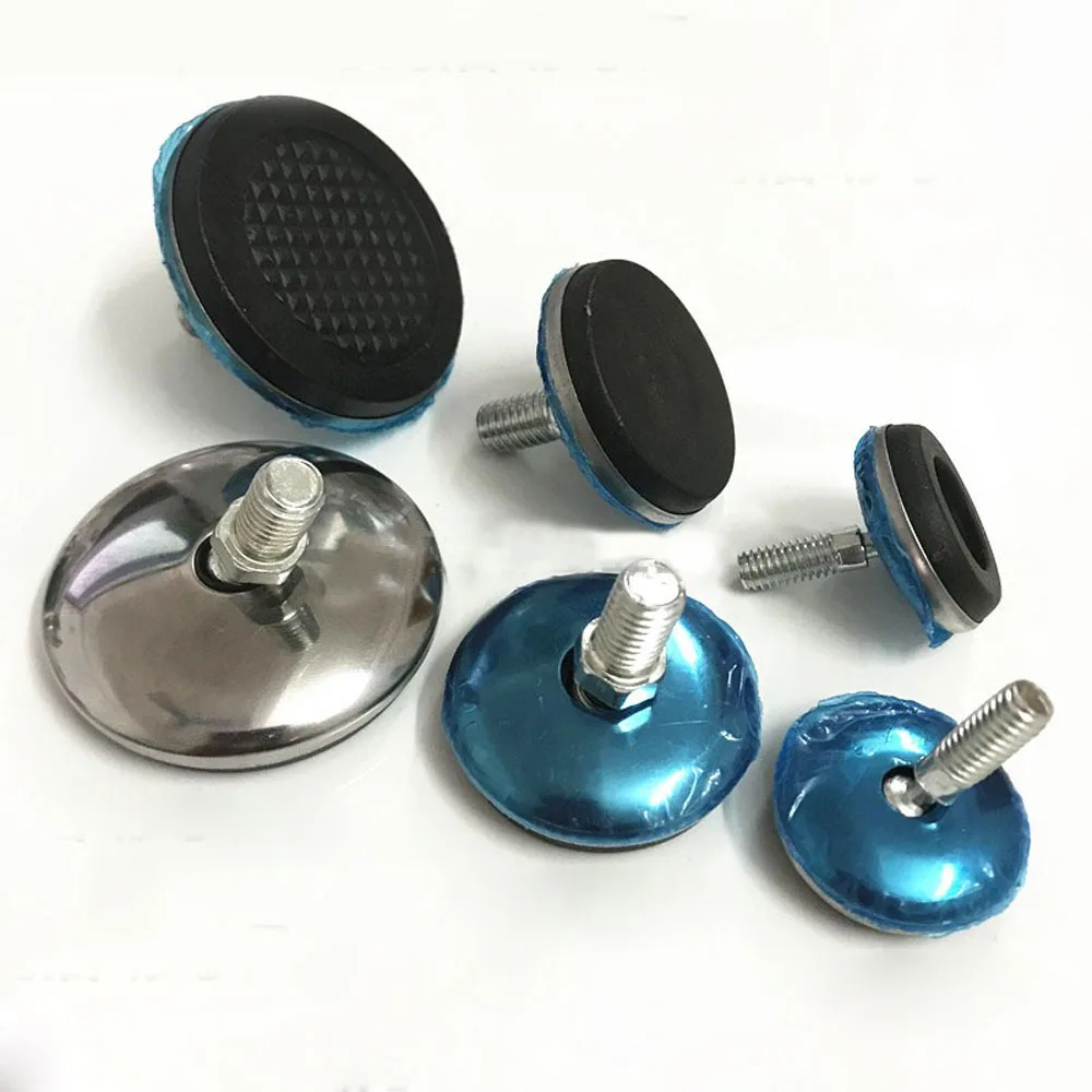 2/4/8pcs Non-Slip Tilting Adjustable Feet M6 M8 M10 Screw In Threaded Foot Levelling Feet Base Dia 30/32/40/50/65mm leveling foot base