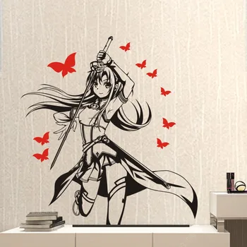 

Sword Art Online Wall Decal Sao Vinyl Wall Stickers Decal Decor Home Decoration Anime Car Sticker