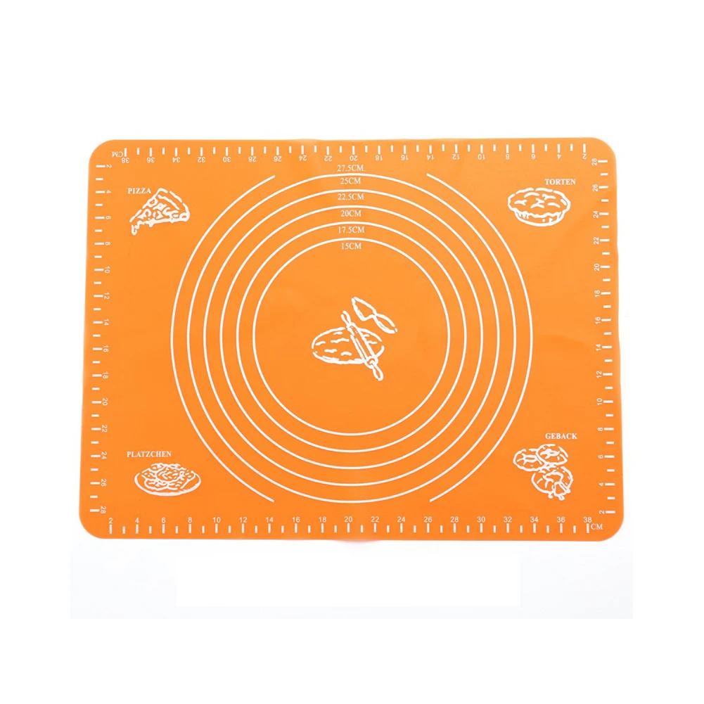 40*30cm Silicone Knead Dough Pad Bakery Scale Anti-slip Mat Kitchen Supplies