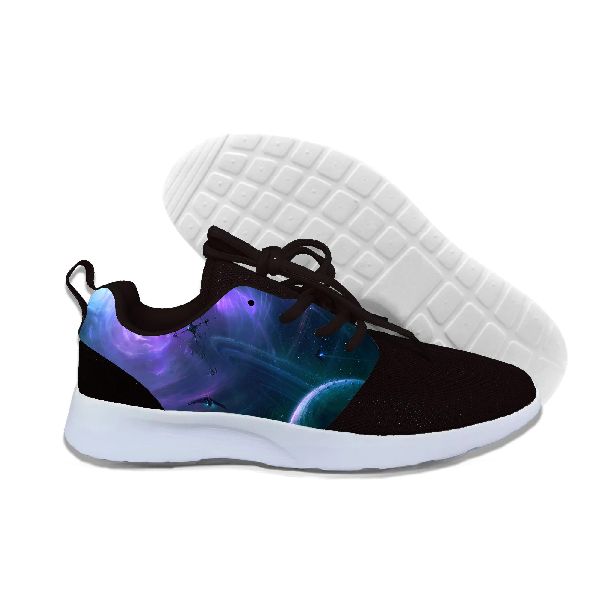 

2019 Summer Style 3D Star Galaxy Universe Space Printing Lightweight Shoes For Men Women