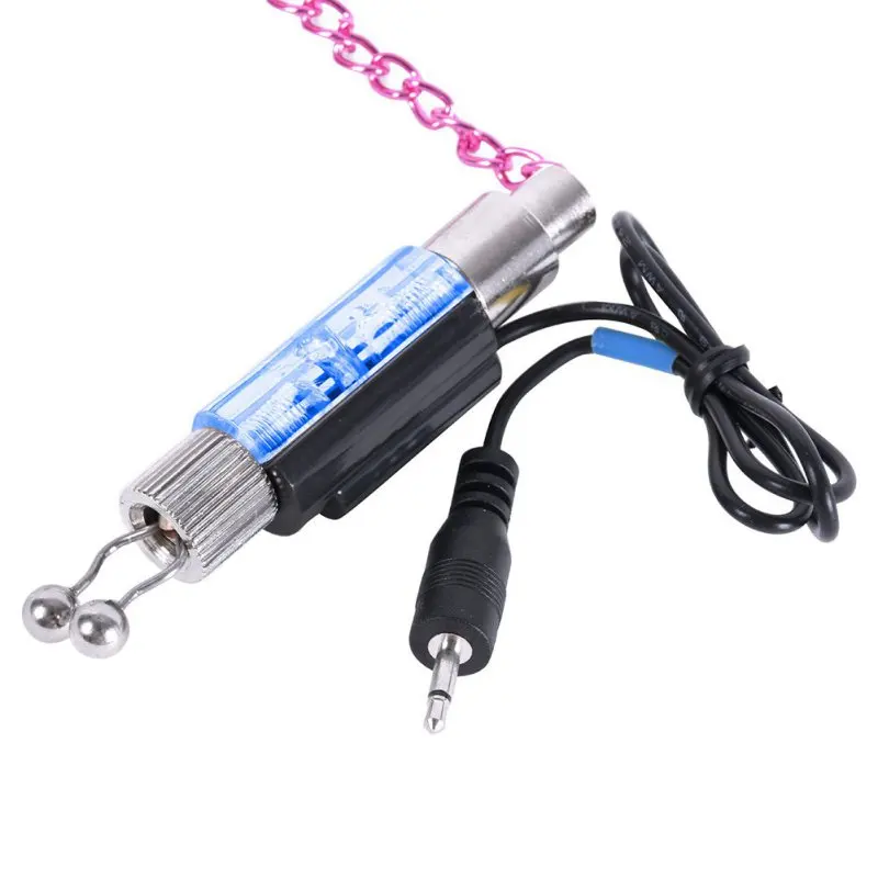 4 Fishing Accessories Fishing Swinger Stainless Steel Chain Indicator LED Light hs - Цвет: 4