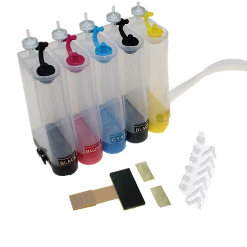 Sistema de suministro de tinta continuo Universal, kit CISS de 5 colores  con accesorios, tanque de tinta para HP, Canon, epson, brother, ciss tank| Sistema de suministro continuo de tinta| - AliExpress