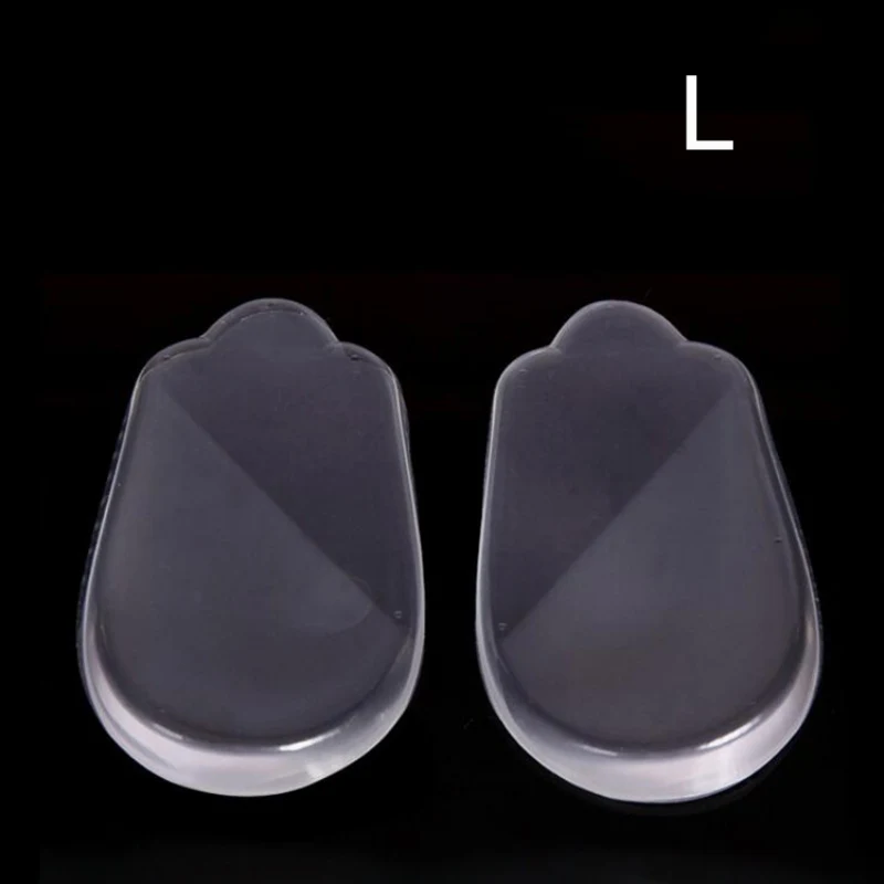 1 пара коррекции пятки колодки Силиконовые Тип O тип X стелька ноги тип коррекции пятки колодки чашки для взрослых детей - Цвет: Large size