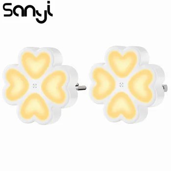 

Portable Night Light Built-in Sensitive Light Sensor for Bedroom Night Light EU/US Plug Night Lamp Turn ON/OFF Automatically