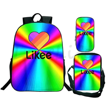 

Likee Video App Kids Cartoon School Backpack Set School Backpack Kids Primary School Backpack Children Book Bag Pencil Case