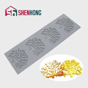 

SHENHONG SH-1150/1152 Style Coral Lace Silicone Mold Cake Border Side Fondant Sugar Craft Chocolate Gumpaste Baking Accessories