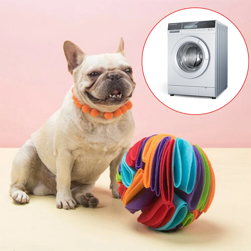Washable Pet Snuffle Ball Mat Dog Interactive Puzzle Toys Cat Training Games Feeding Food Intelligence Toy for Stress Relief | Дом и сад