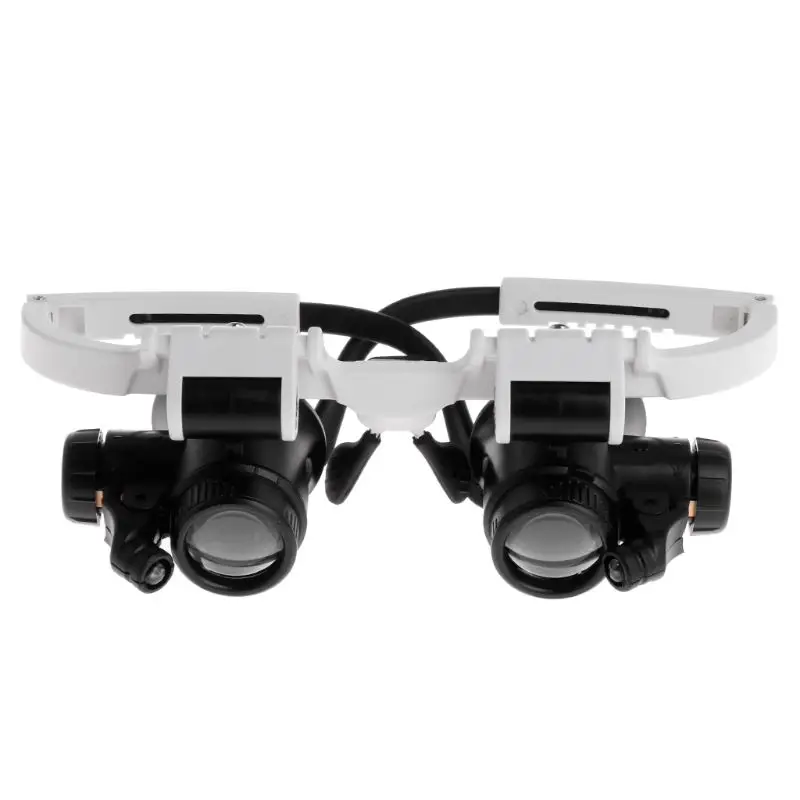 

8X 23X Headband Magnifier with LED Light Head Mounted Magnifying Glass Lens