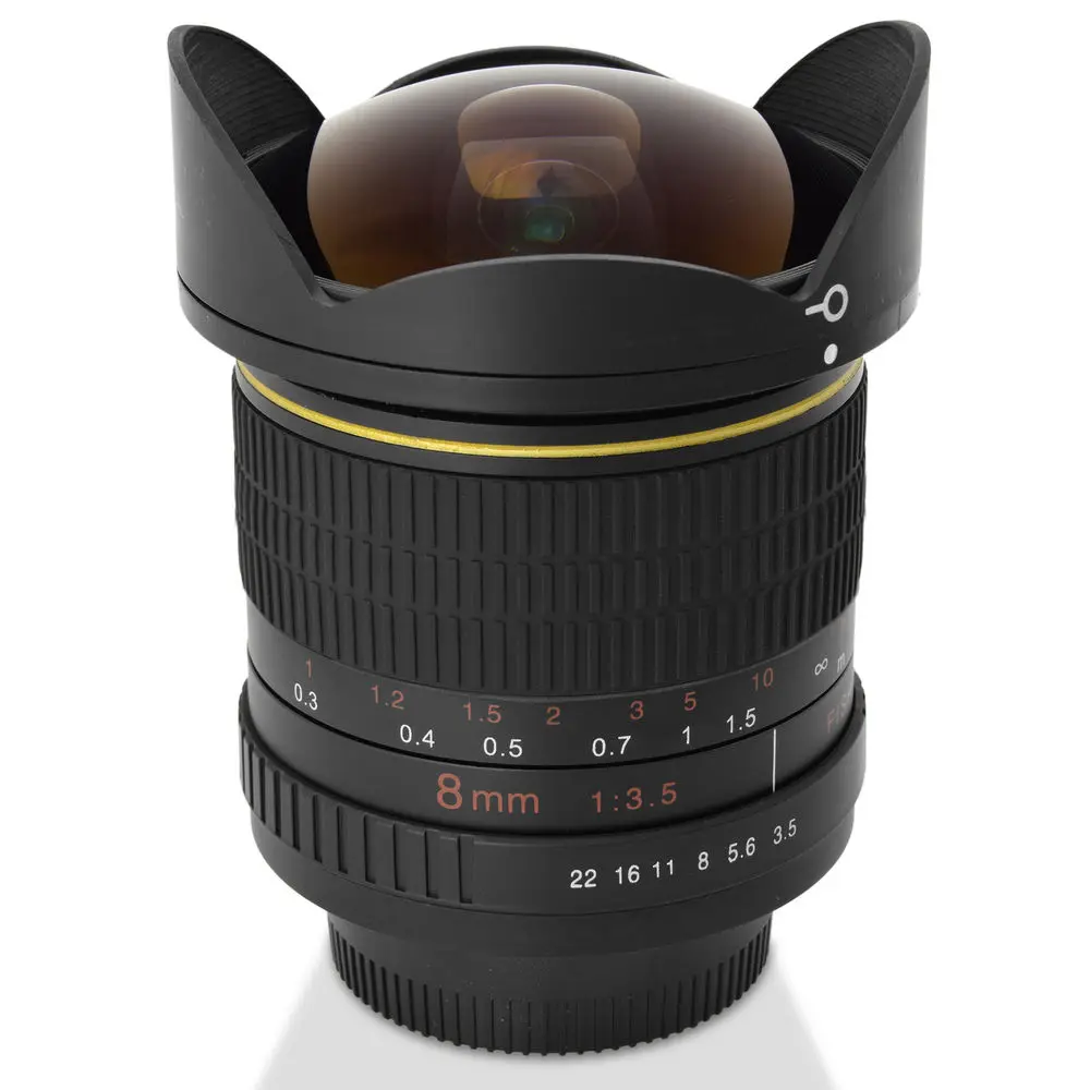 JINTU 8mm Fisheye Lens Wide Angel Lens for Nikon