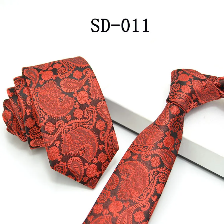 Классический мужской деловой формальный свадебный галстук 6 см в полоску модный галстук-рубашка Аксессуары для платья - Цвет: SD-011