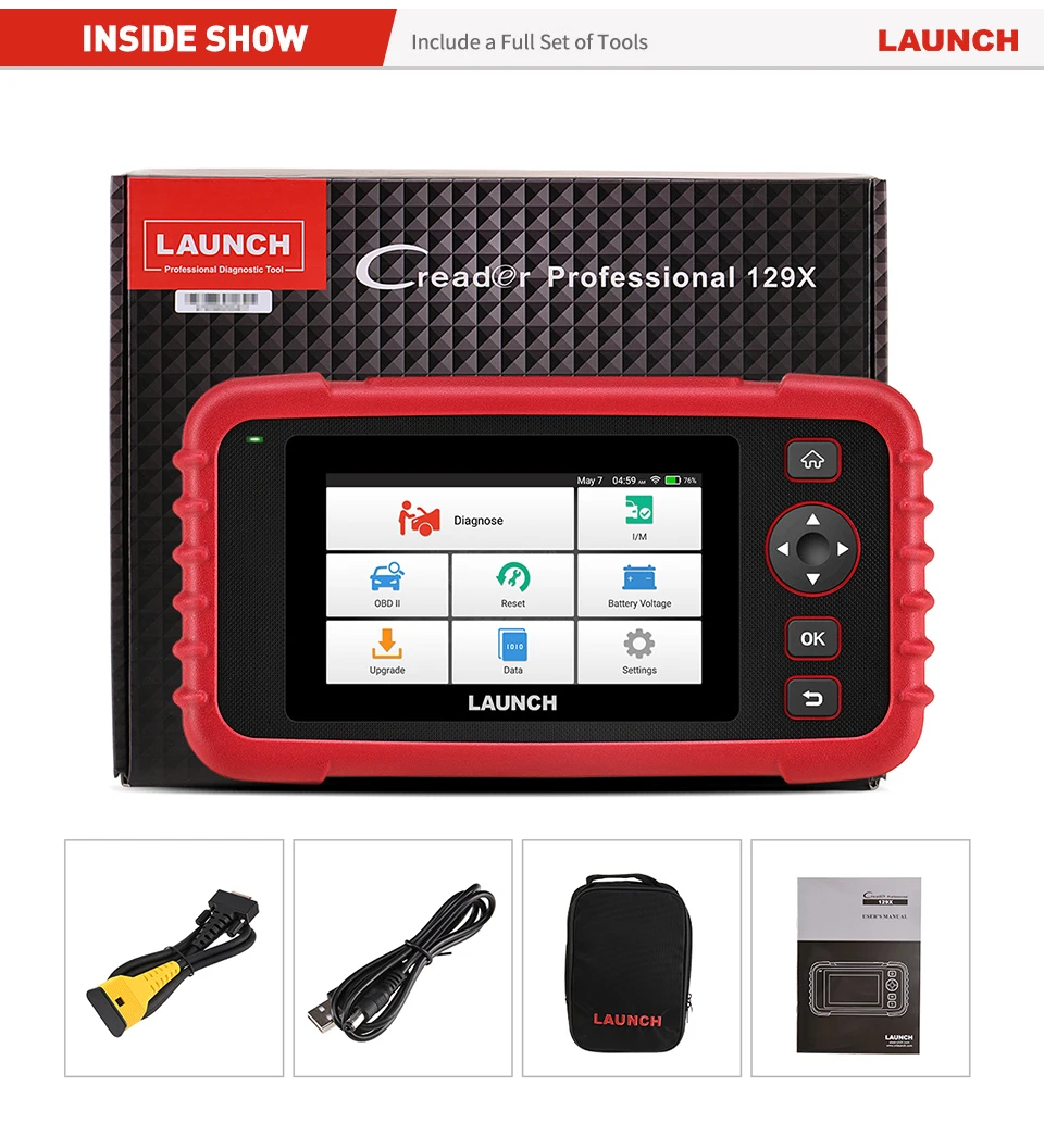 Launch X431 CRP129X LAUNCH Scan Tool OBD диагностический инструмент OBD2 сканер автоматический