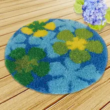 Isolon For Flowers Latch Hook Rug Kits Crafts Cushion Latch Hook Embroidery Mat DIY Decoration Latch Hook Carpet Living Room F